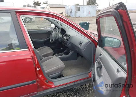 1998 Honda Civic Lx z USA, uszkodzony, nr VIN 1HGEJ6673WL002814